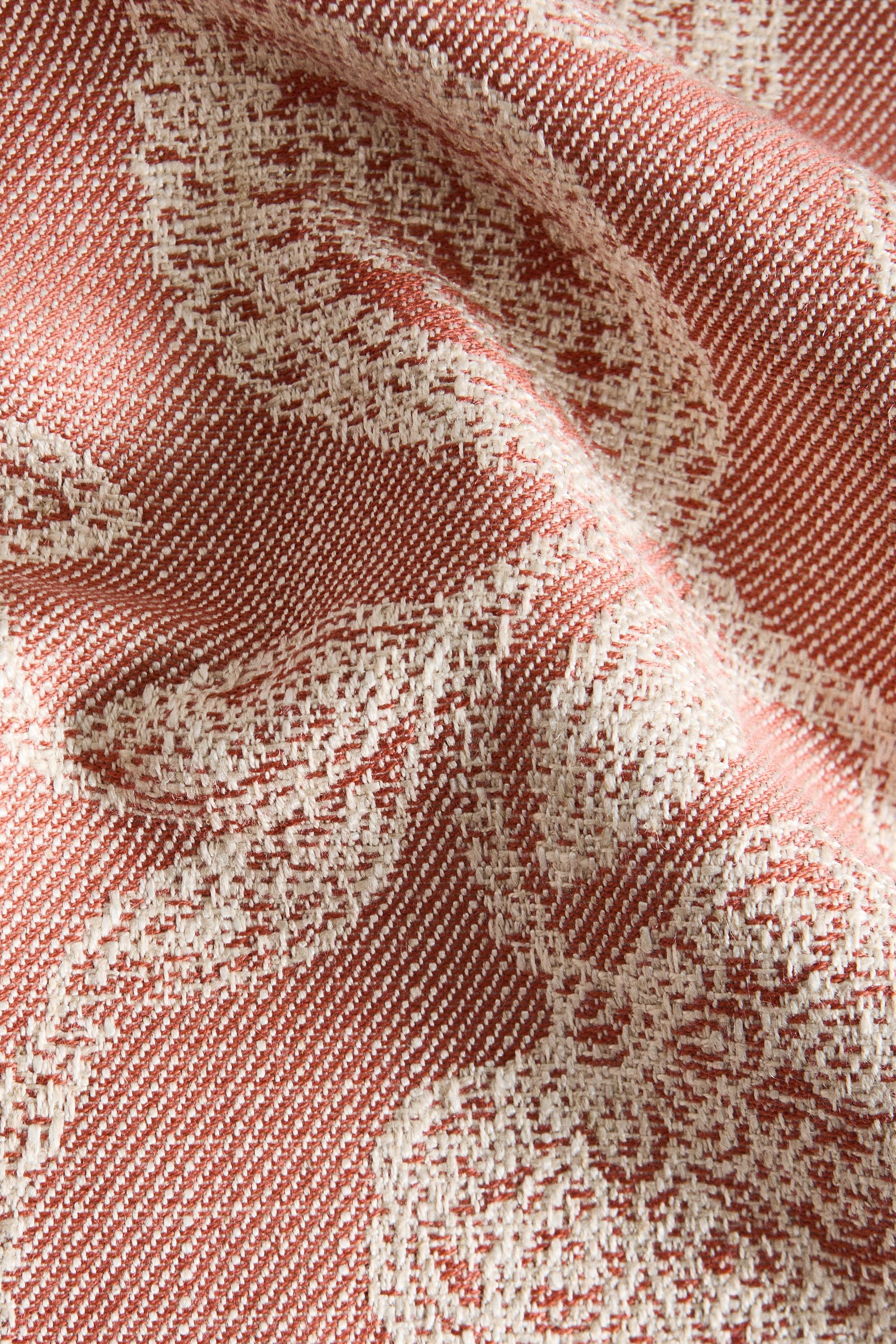 NAPPE COTON LIN JACQUARD FLEURS